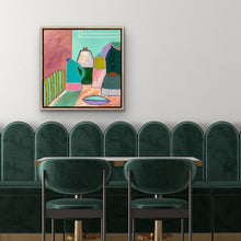 Load image into Gallery viewer, Chartreuse striped chair