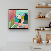 Load image into Gallery viewer, Chartreuse striped chair